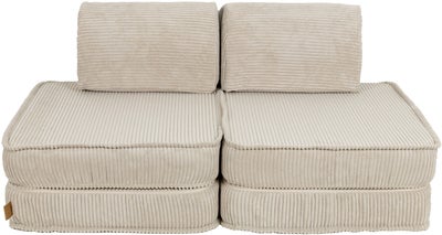 Meowbaby Play Pocket  Byggbar Sofa Plus Aesthetic, Ecru