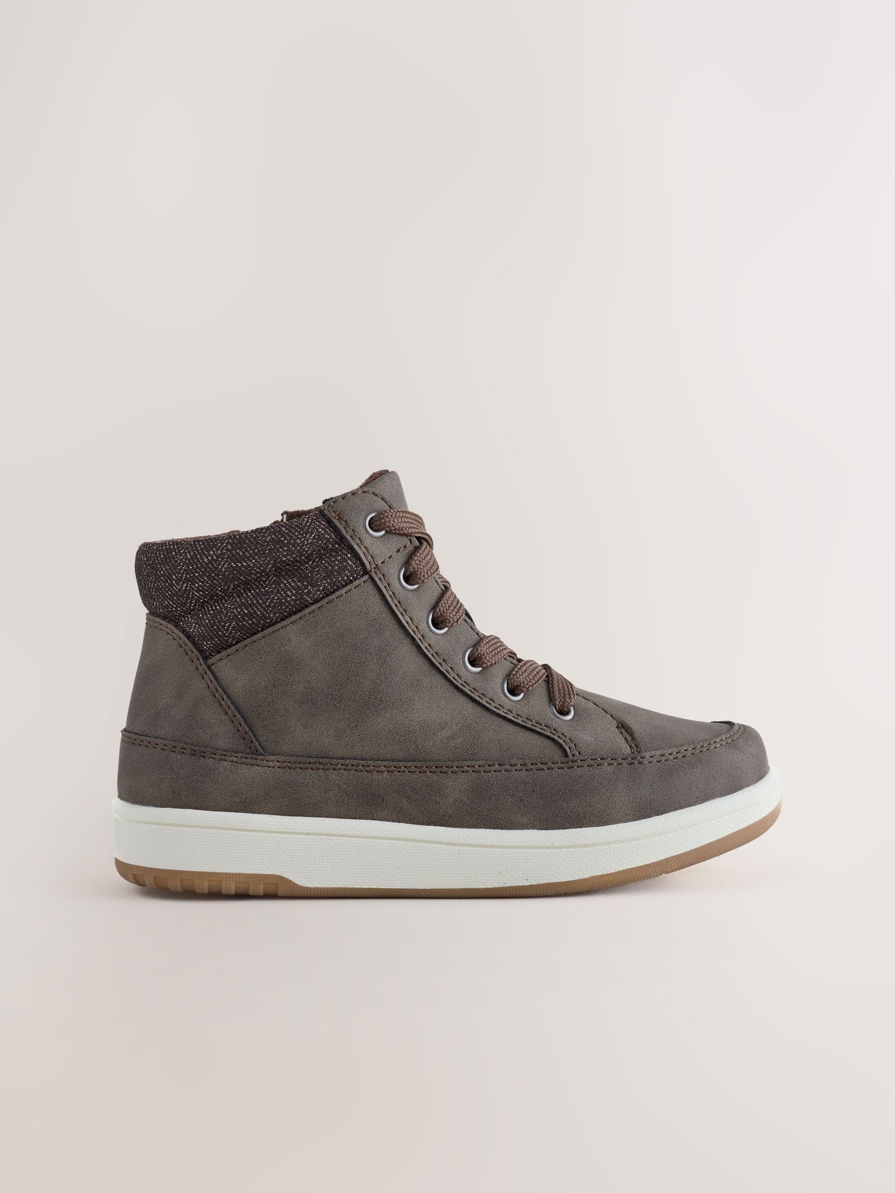 Chocoladebruin - Warm gevoerde hoge boots