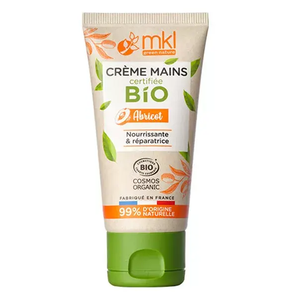 Creme para as mãos MKL Green Nature Organic Apricot 50ml