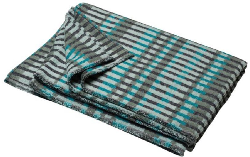 Decke Deco 135 x 200 cm, Grau/Grün<br>Strukturdecke