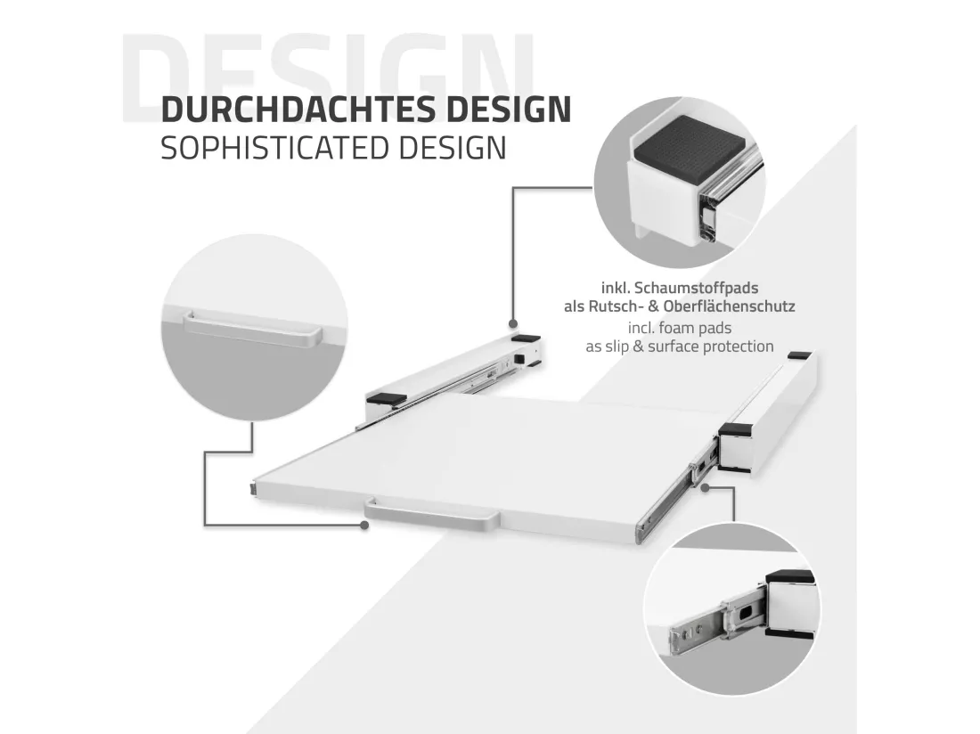 Cadre intermédiaire universel de lave-linge cadre de liaison extensible ML-Design