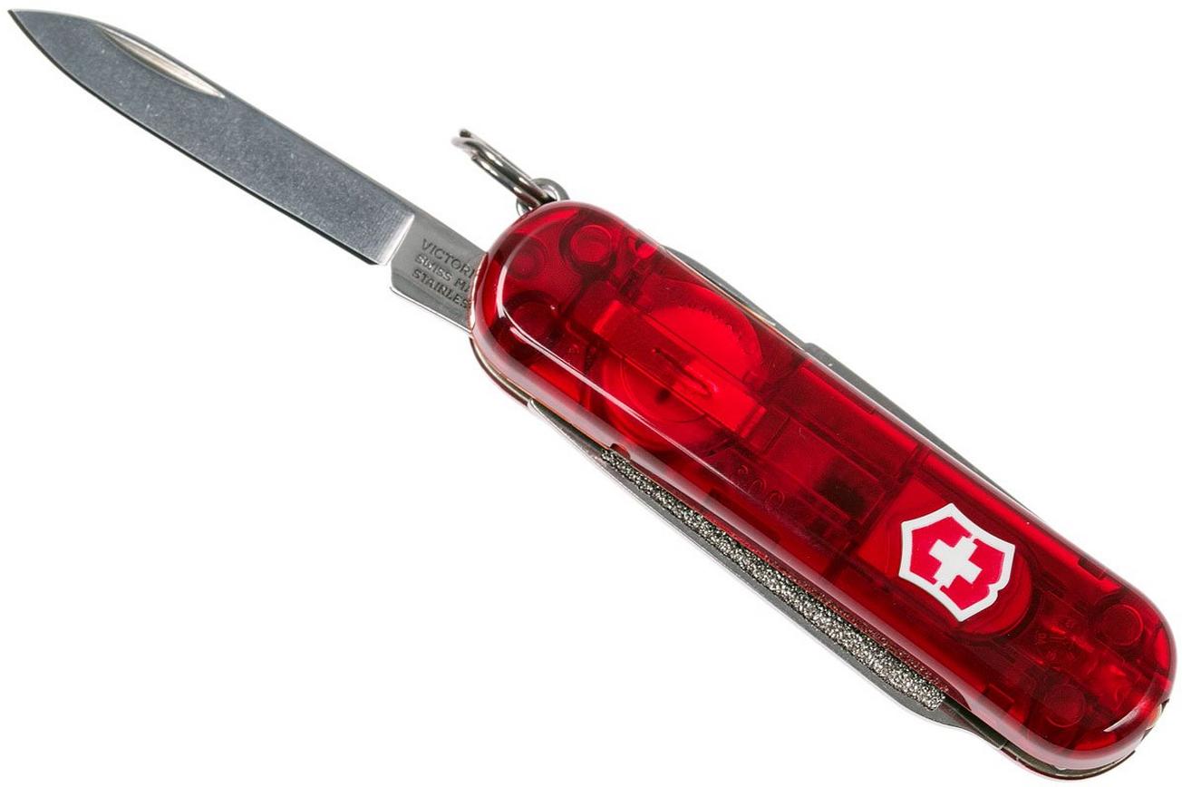 Victorinox Signature Lite transparant rood 0.6226 Zwitsers zakmes