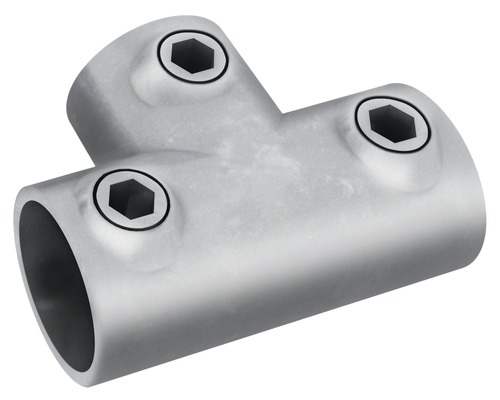 Buildify T-stuk lange buisverbinder voor steigerbuis van staal Ø 33 mm