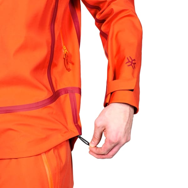 Veste ski de randonnée AYAQ LONAK HARDSHELL JKT M ORANGE SUNRISE