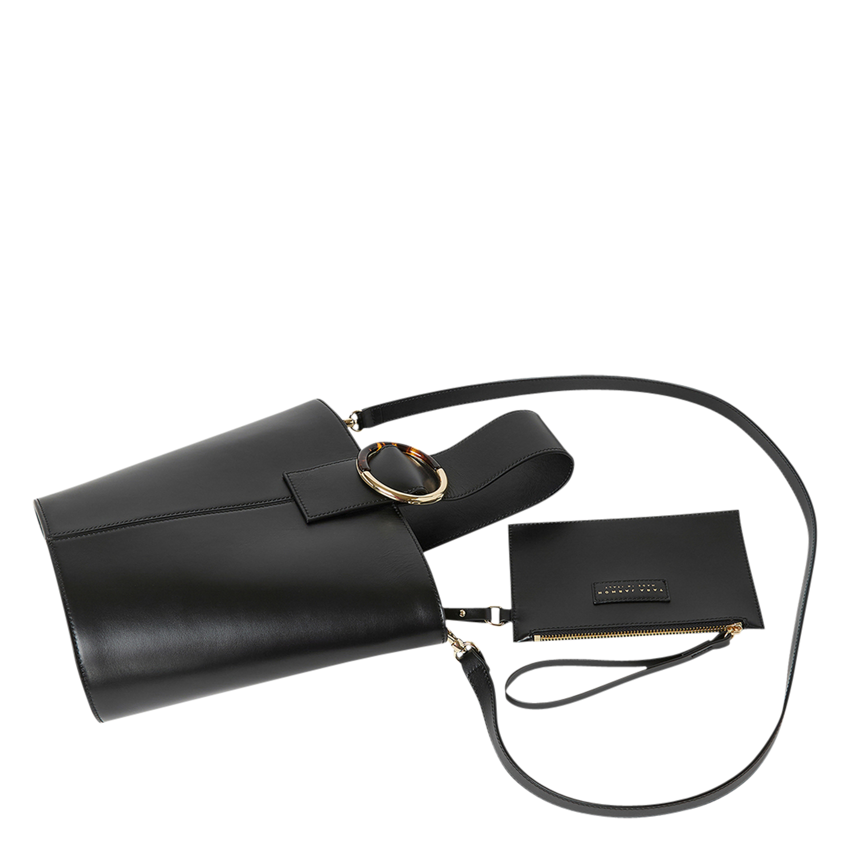SOPHIE - Sac seau en cuir | Noir