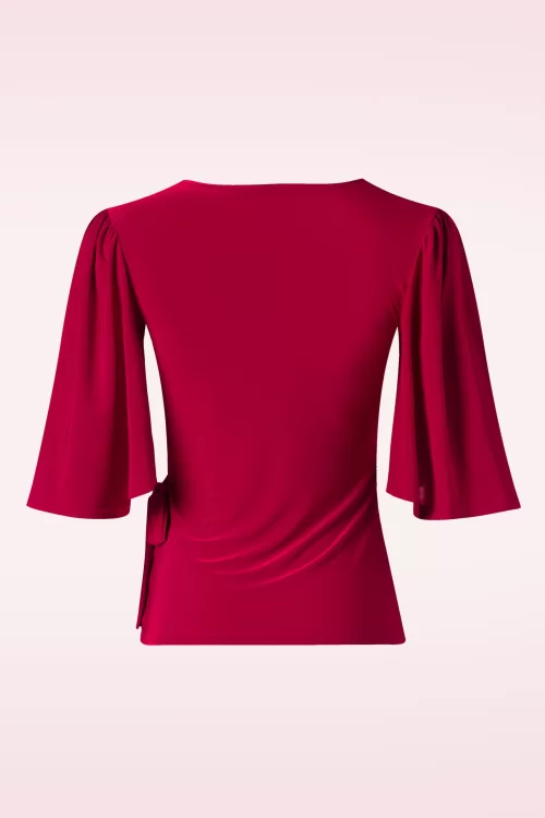 Vintage Chic for Topvintage Belle Slinky top in rood