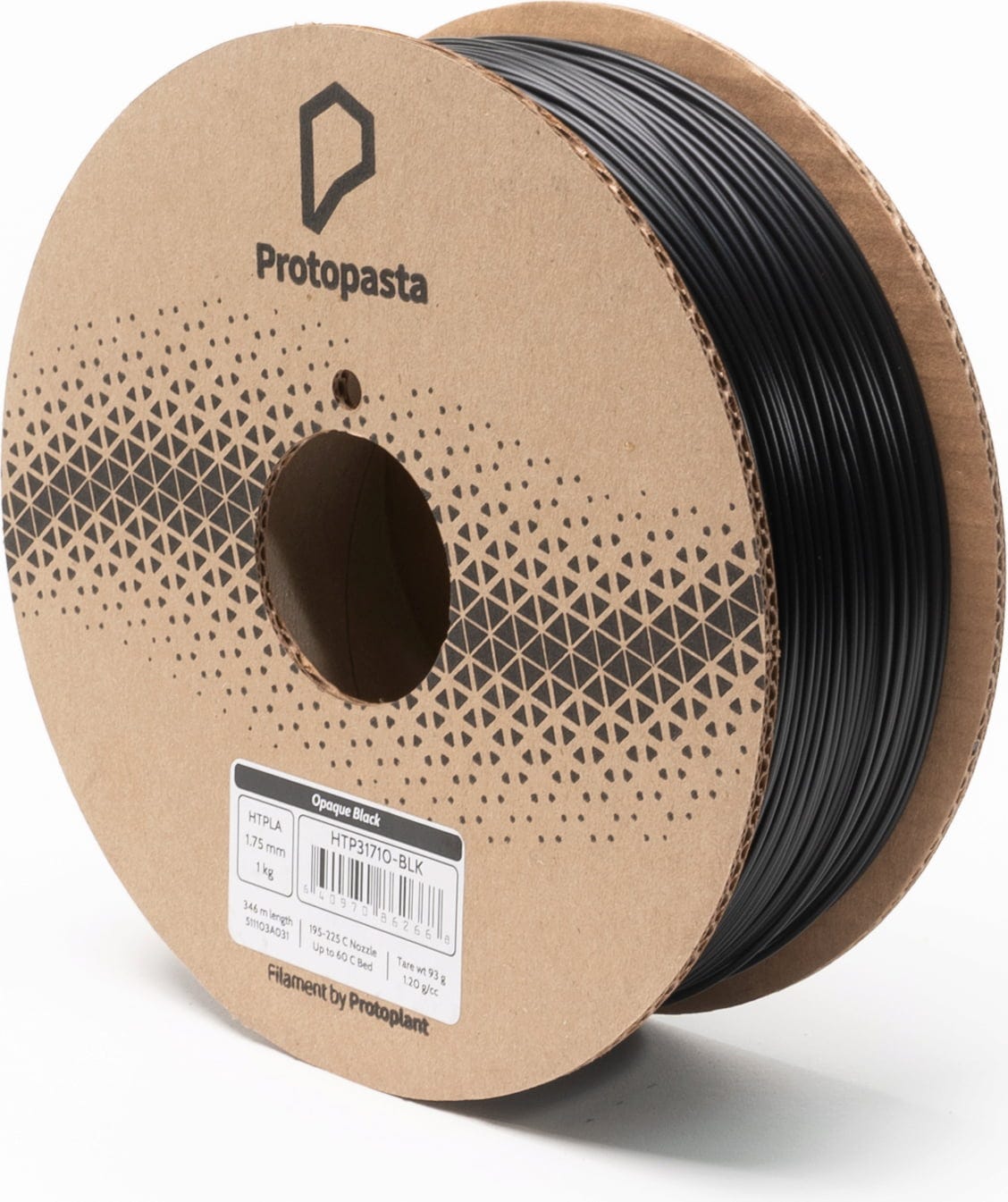 Protopasta  Opaque Black HTPLA, 1,75 mm / 1000 g    Zähes PLA-Material