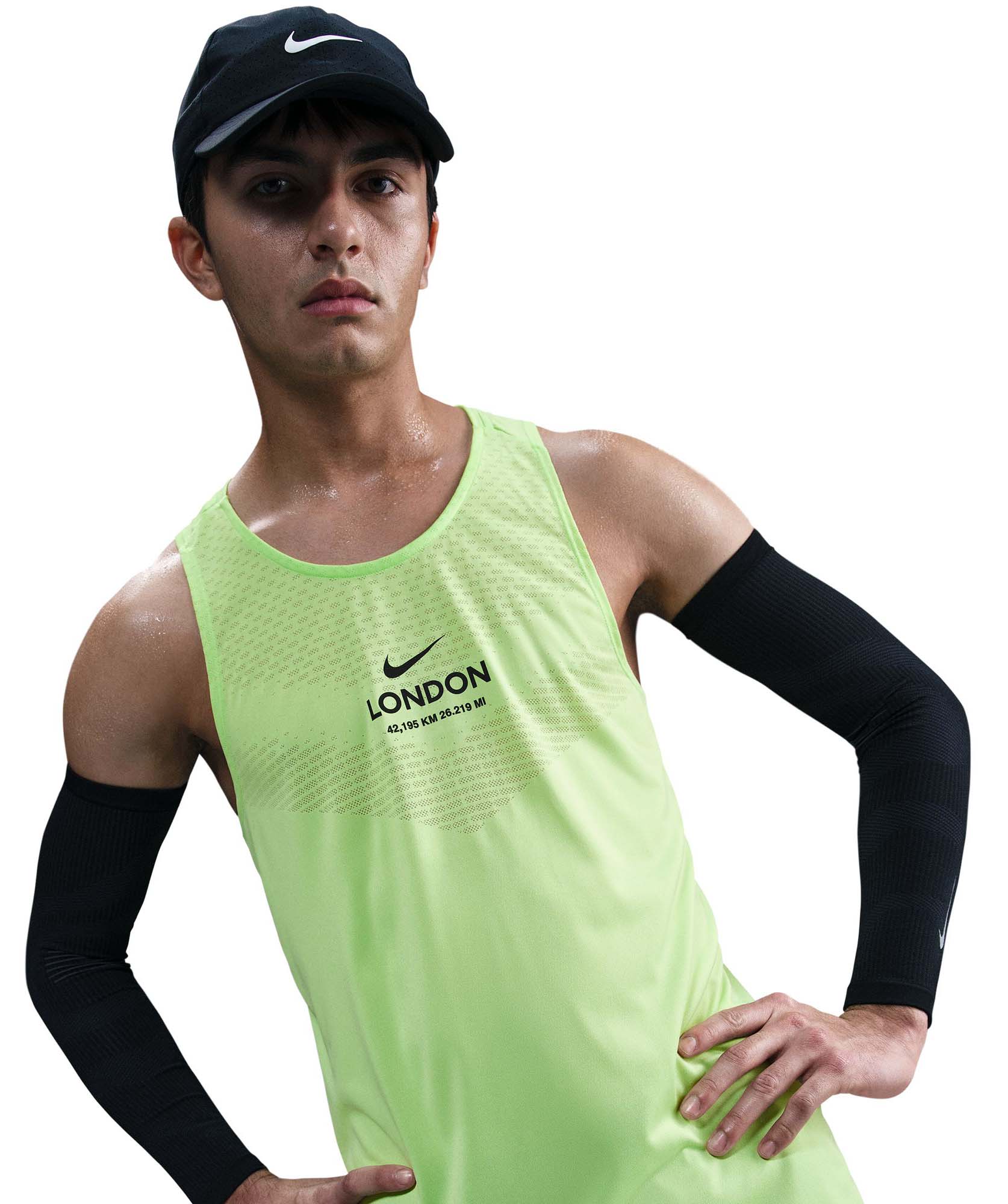 City Marathon Stride Tank Herre 337/Lime Blast