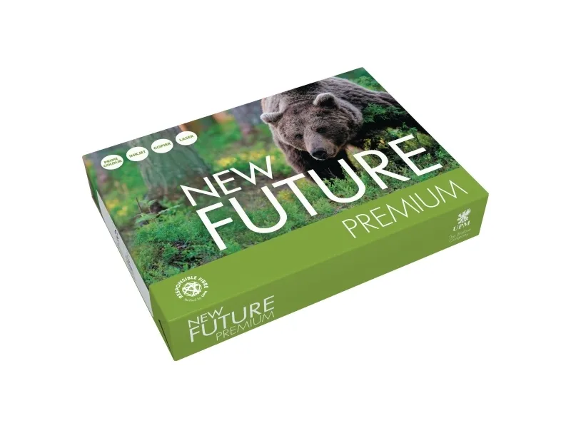 Printerpapir New Future Premium A4 hvid 80g - (5 pakker x 500 ark)