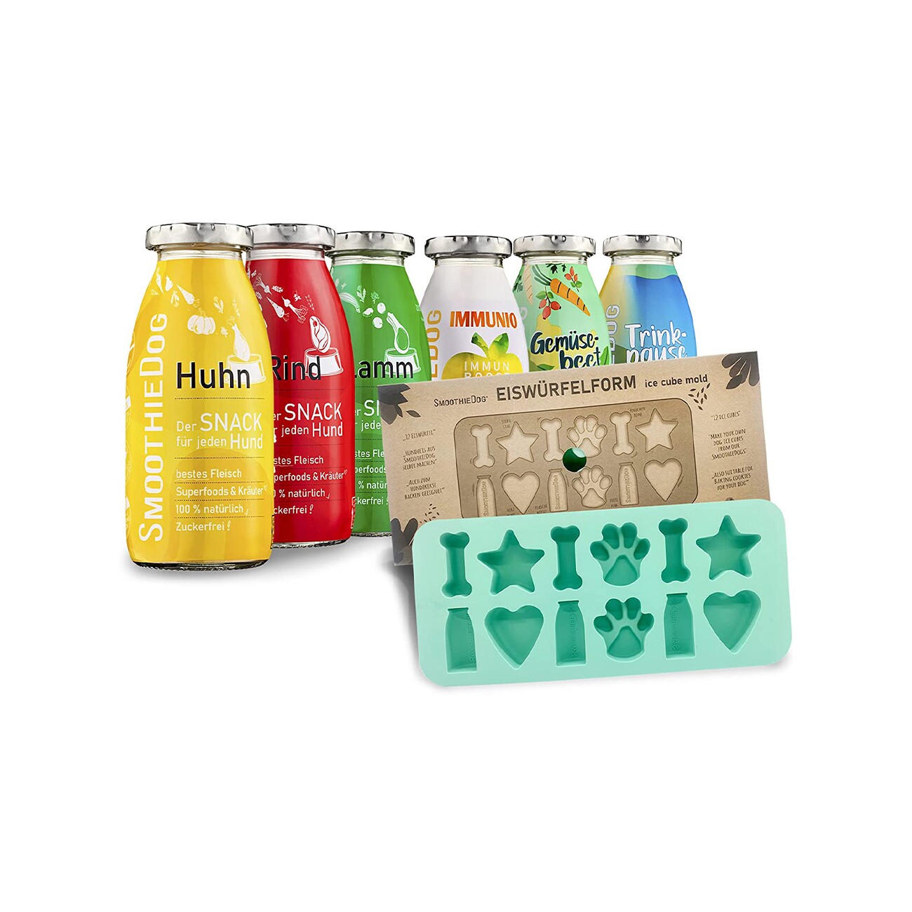 SmoothieDog Mix 6x 250 ml + Eiswürfelform