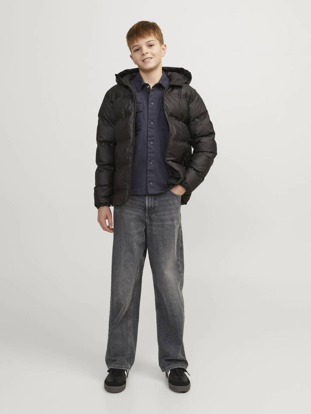 JACK & JONES loose fit jeans JJIALEX JJORIGINAL grey denim