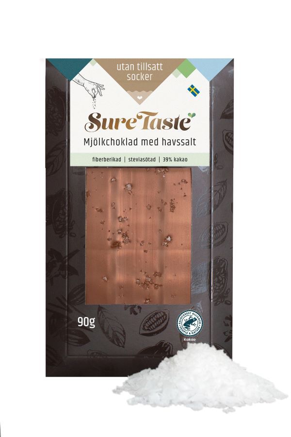 Sure Taste Melkesjokolade med Havsalt