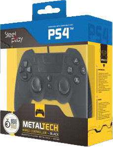 Steelplay - Metaltech PS4 Controller - Sort