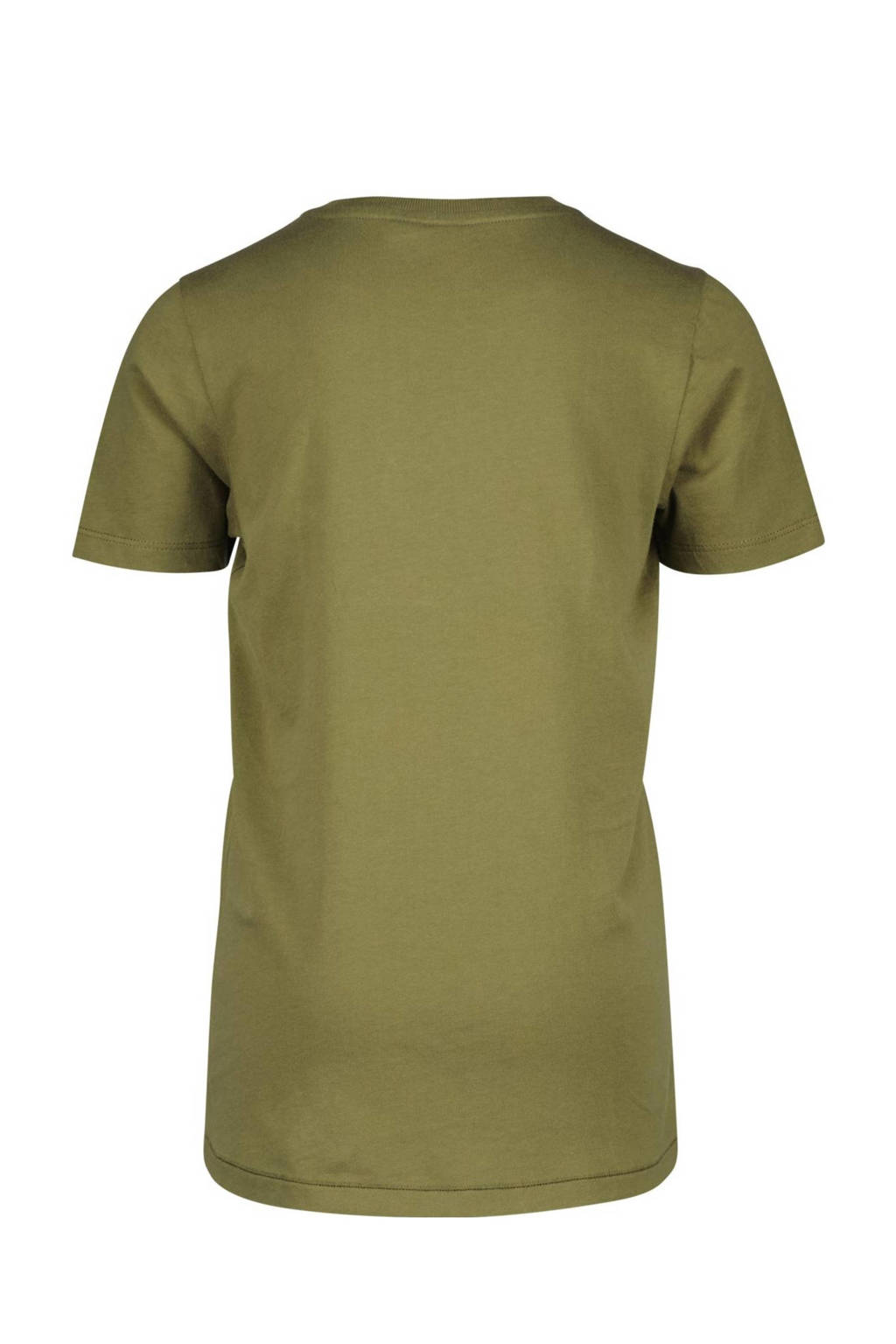 Vingino T-shirt Hamp met printopdruk army groen