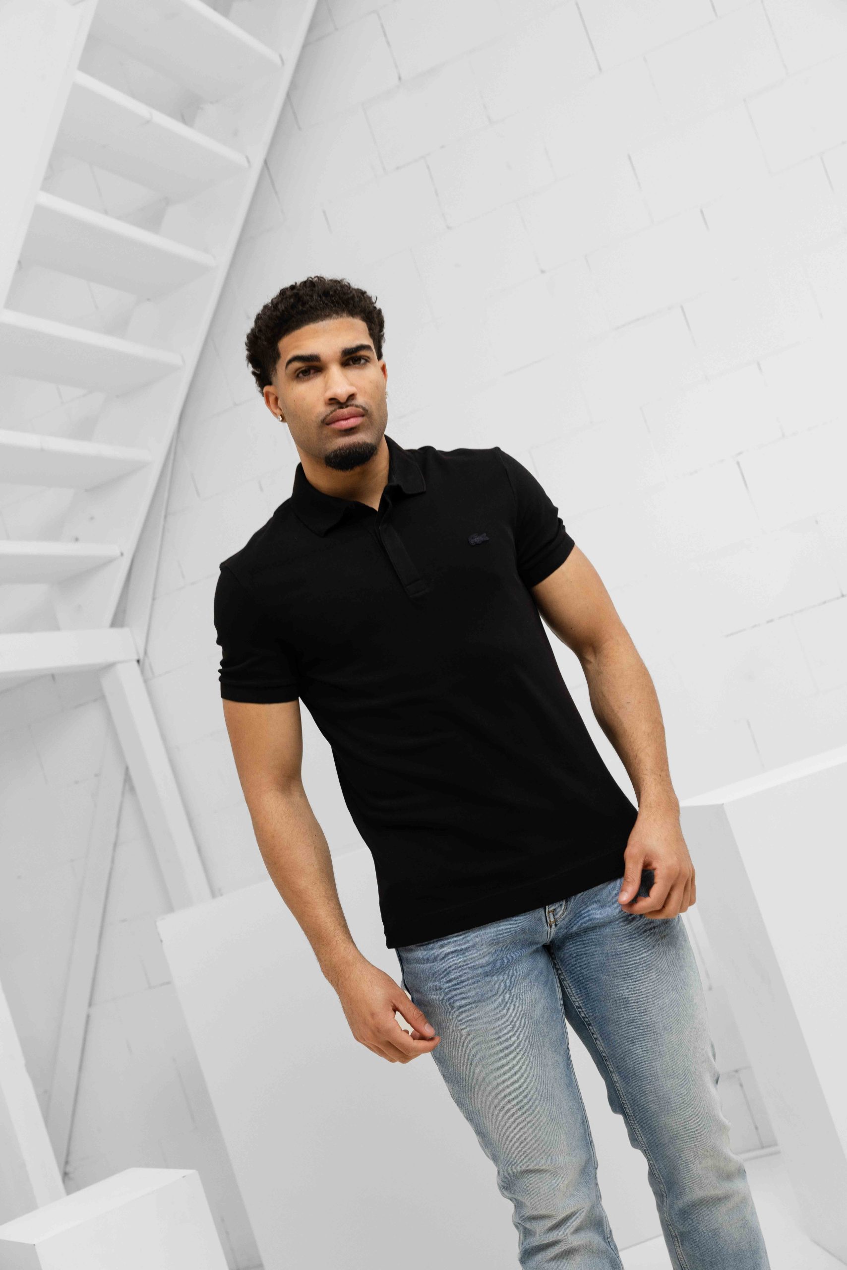 Lacoste Polo Heren Zwart