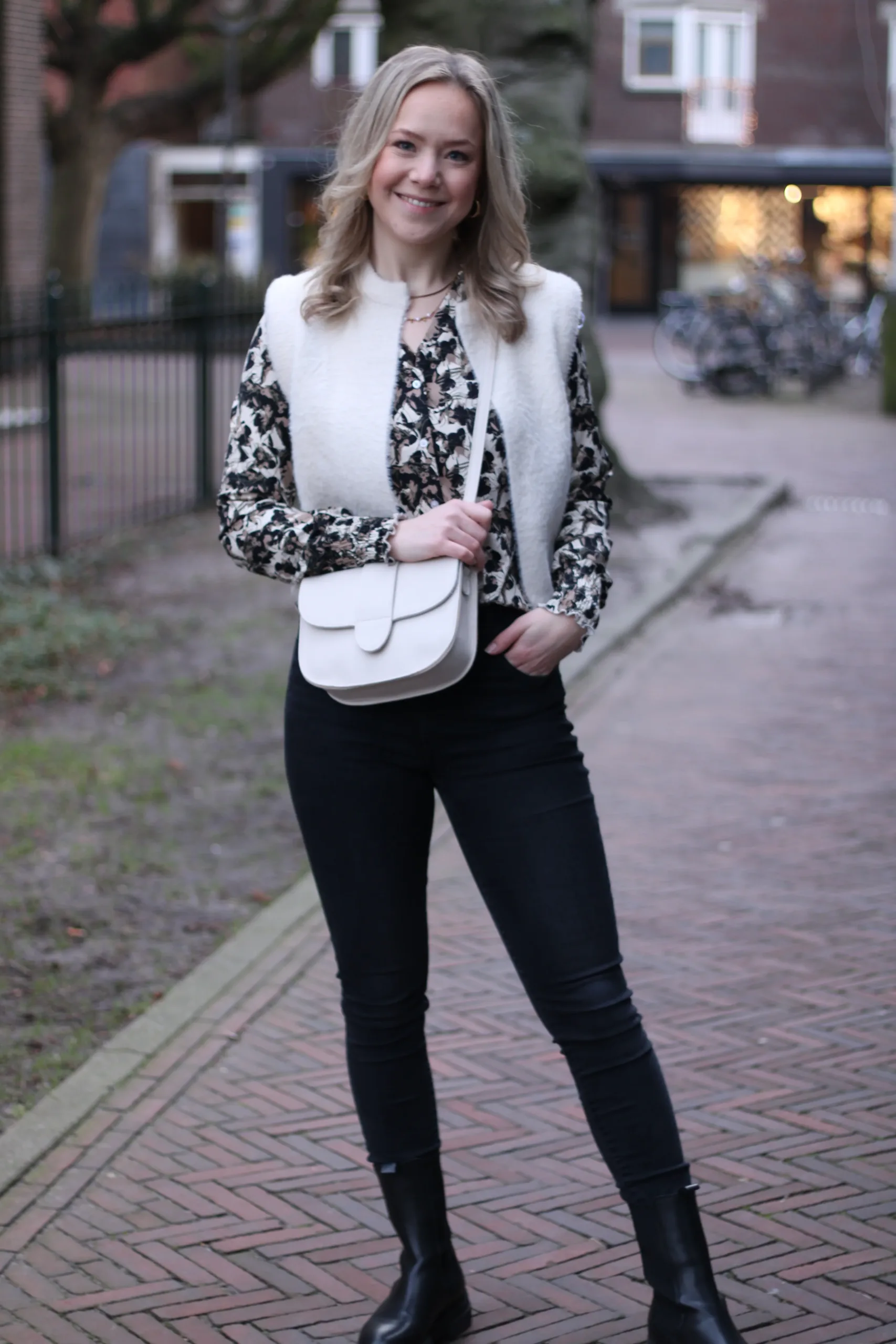 G-Maxx - Monica Travel Blouse - Zand/Mosgroen