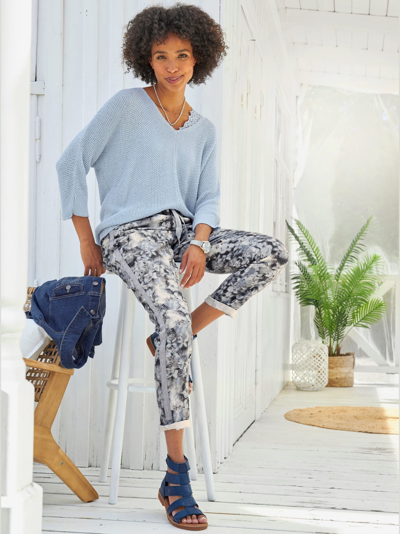 Pull fil fantaisie léger