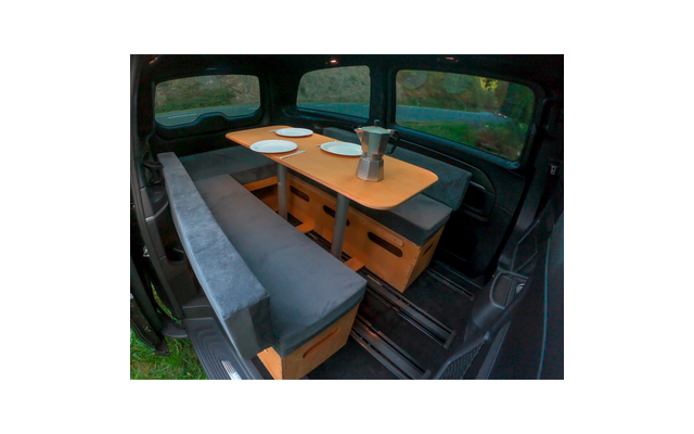 Moonbox Campingbox 115 mit Tisch passend für Van/Bus