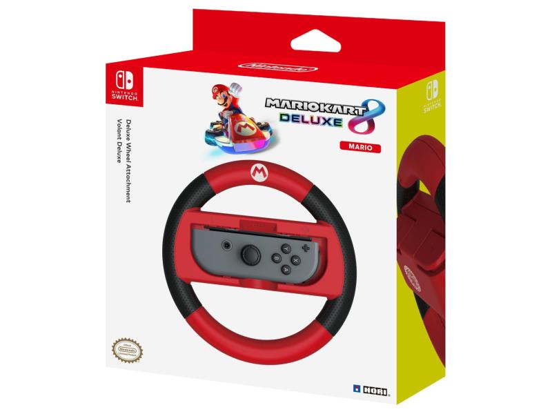 Hori Lenkradaufsatz Switch Deluxe Mario Hori Deluxe Lenkradaufsatz Mario