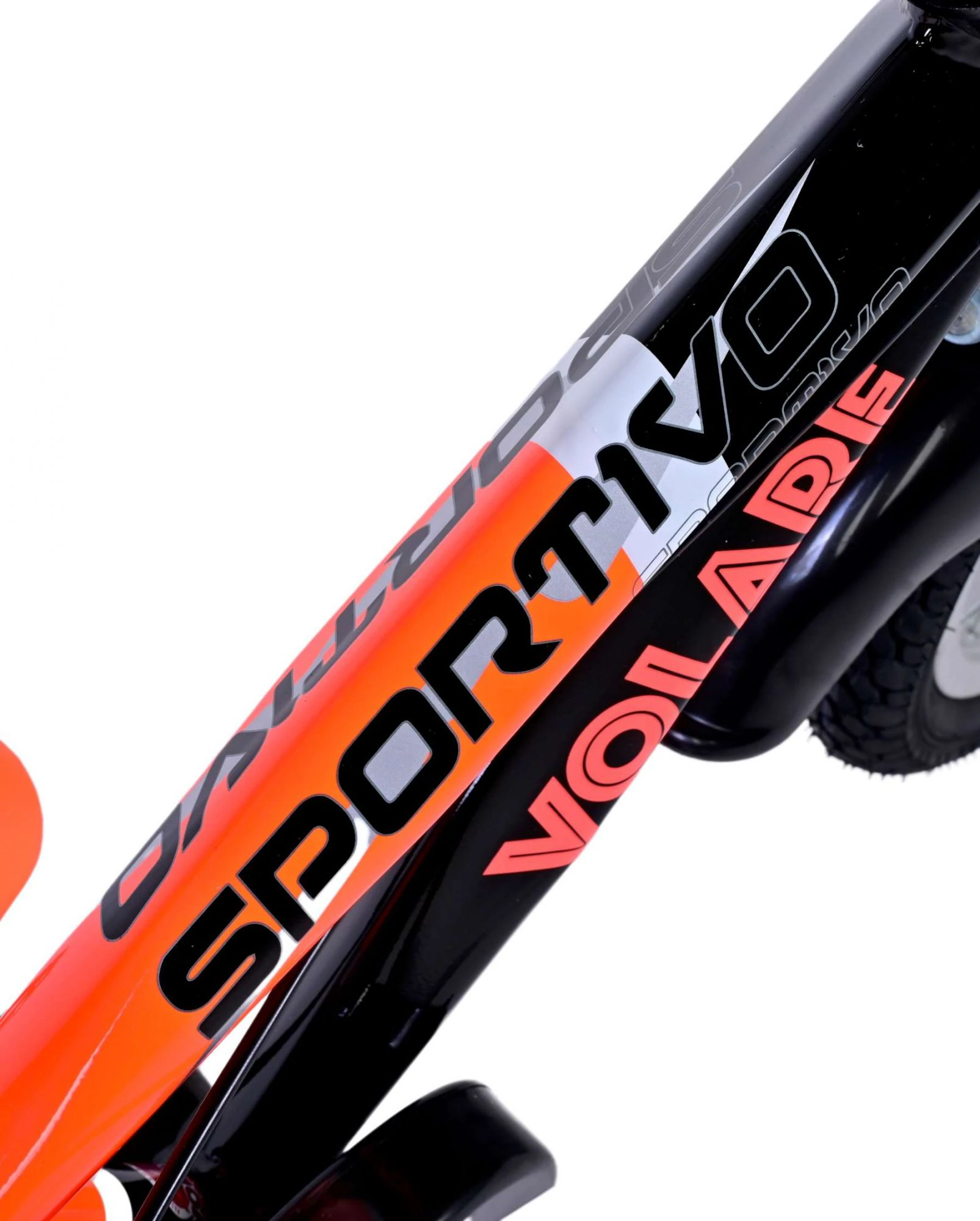 Kinderfahrrad Sportivo Jungen 14 Zoll Kinderrad Neon Orange Schwarz