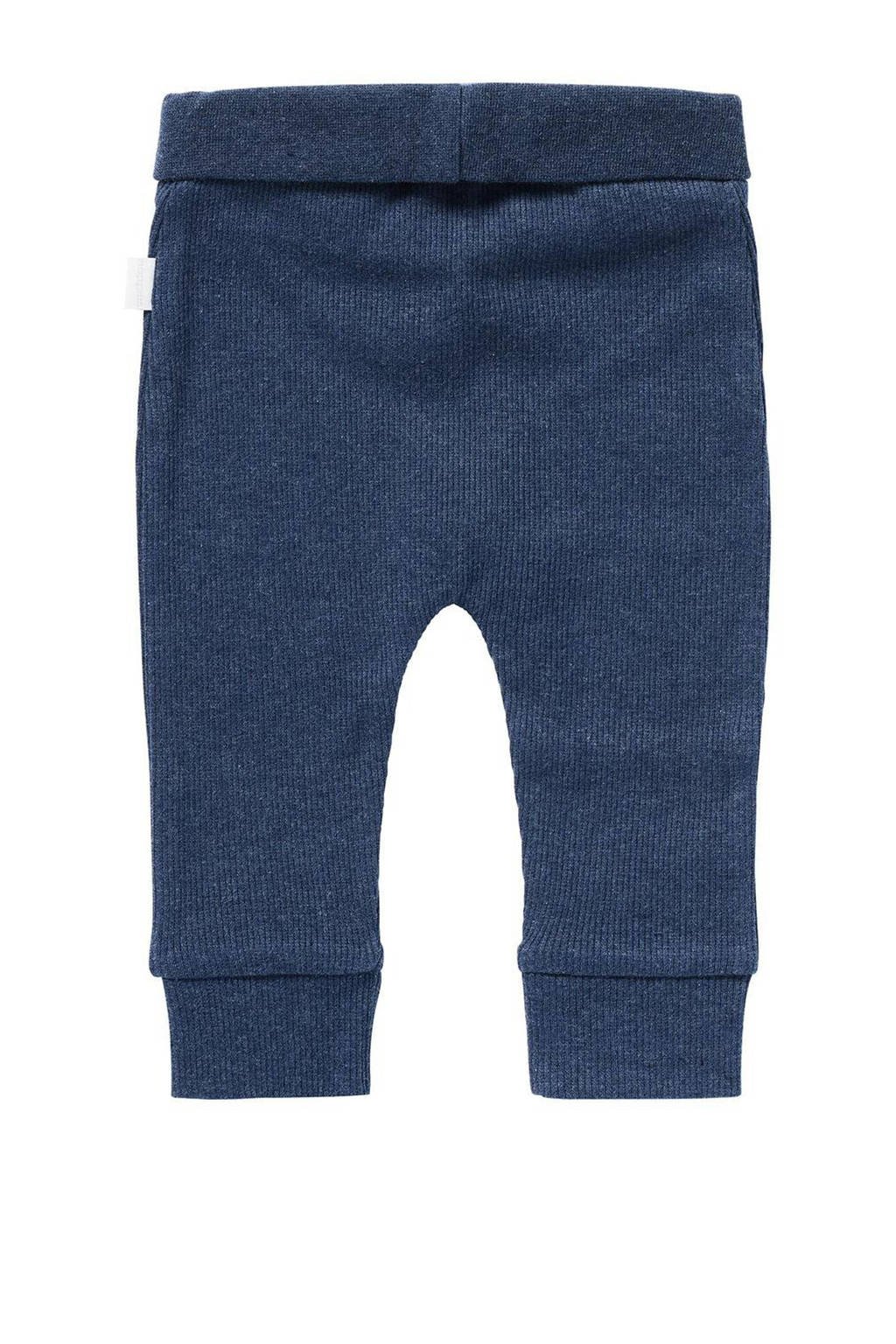 Noppies baby broek Naura met katoen donkerblauw
