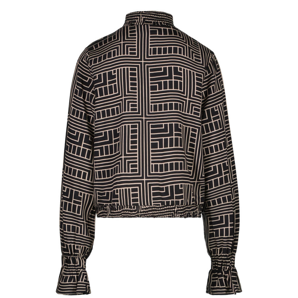 Cars longsleeve YEADE met all over print zwart/beige