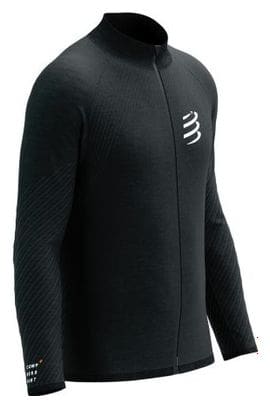 Veste running Compressport Seamless Zip Noir
