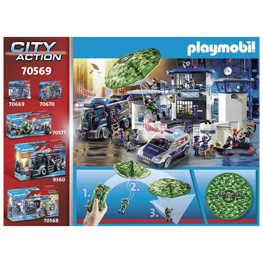 HELICOPTERE DE POLICE ET PARACHUTISTE - 70569