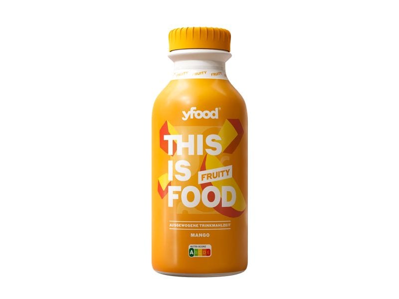YFOOD Trinkmahlzeit Fruity Mango 6 x 500 ml Gesunde Mahlzeit zum Trinken