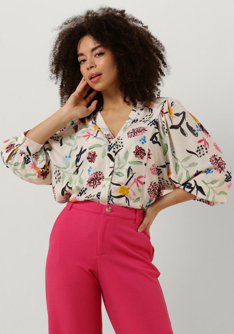 POM AMSTERDAM blauwe pom amsterdam blouse blouse 7242