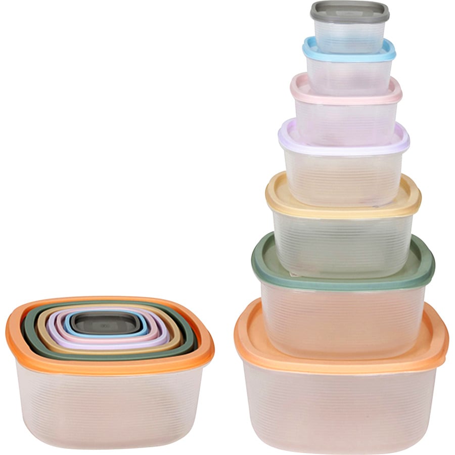 Frischhaltedosenset Pastell 5-teilig