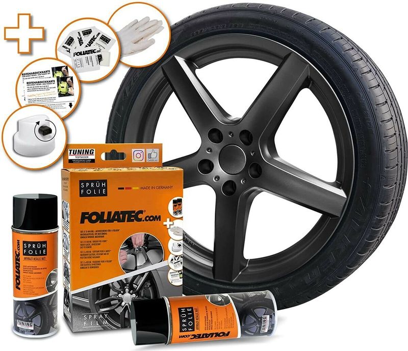 Foliatec - Spray Film Set - Antraciet Metallic - 2x400ml