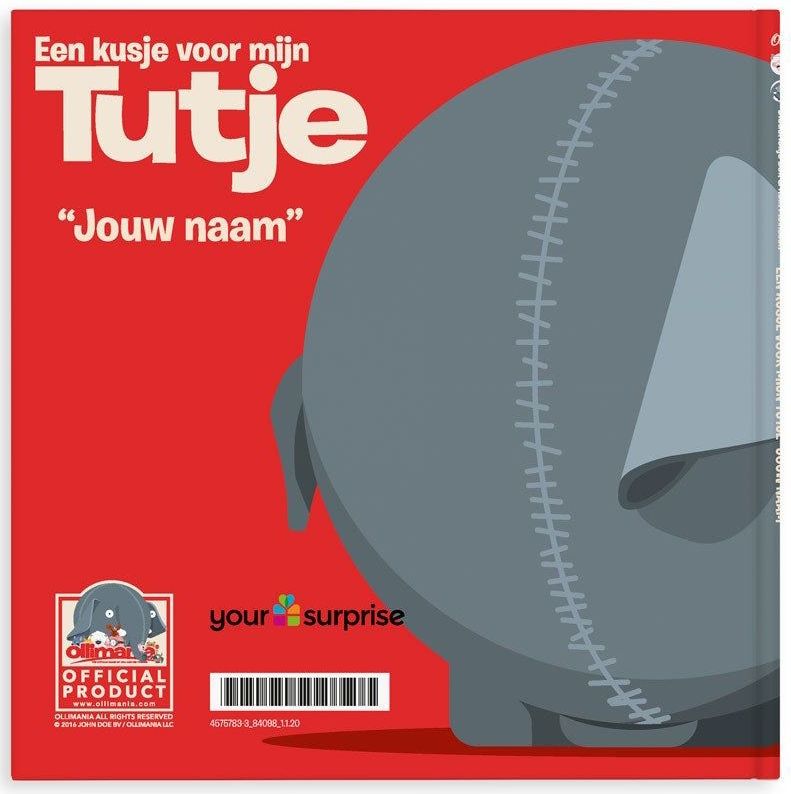 Boek met naam en foto - Een kusje voor mijn Tutje - Hardcover