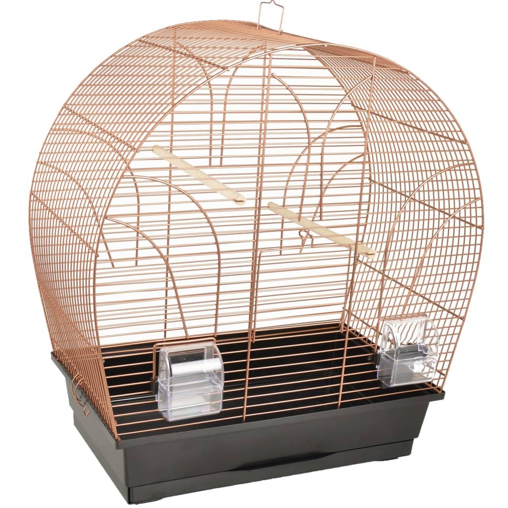 Cage à oiseaux saga cuivre 51x28x55 cm
