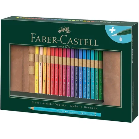Faber-Castell Albrecht Dürer Künstleraquarellstift 30er Set inkl. Stifterolle und Wassertankpinsel