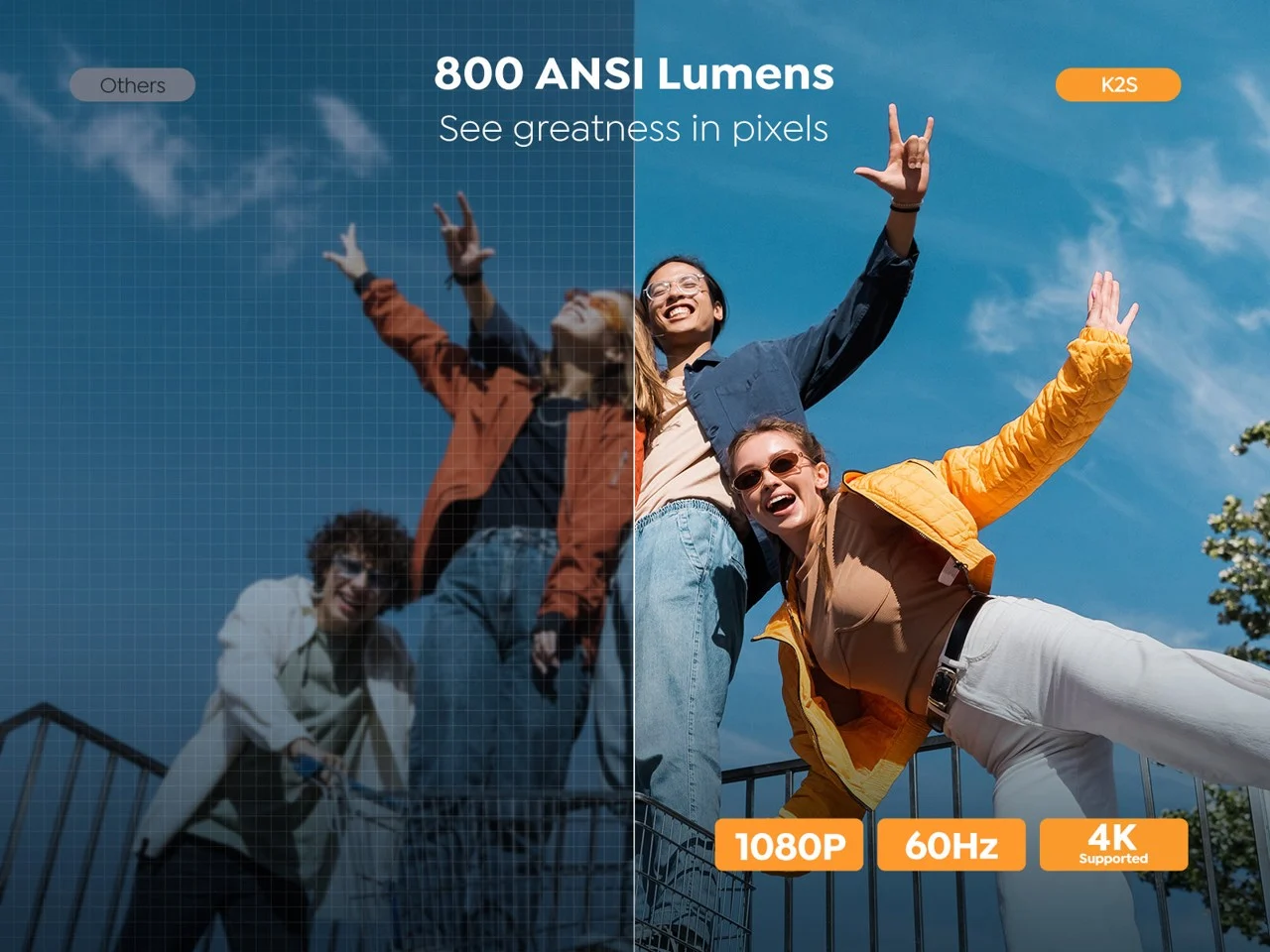 Yaber - K2s Smart Underholdnings Teater Projektor