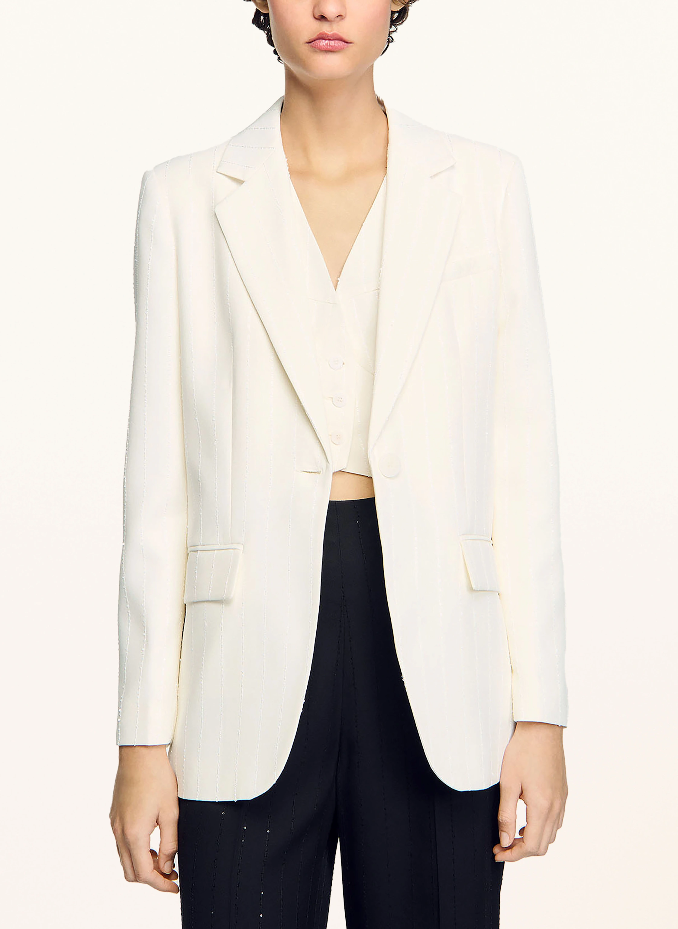 SANDRO Blazer mit Pailletten