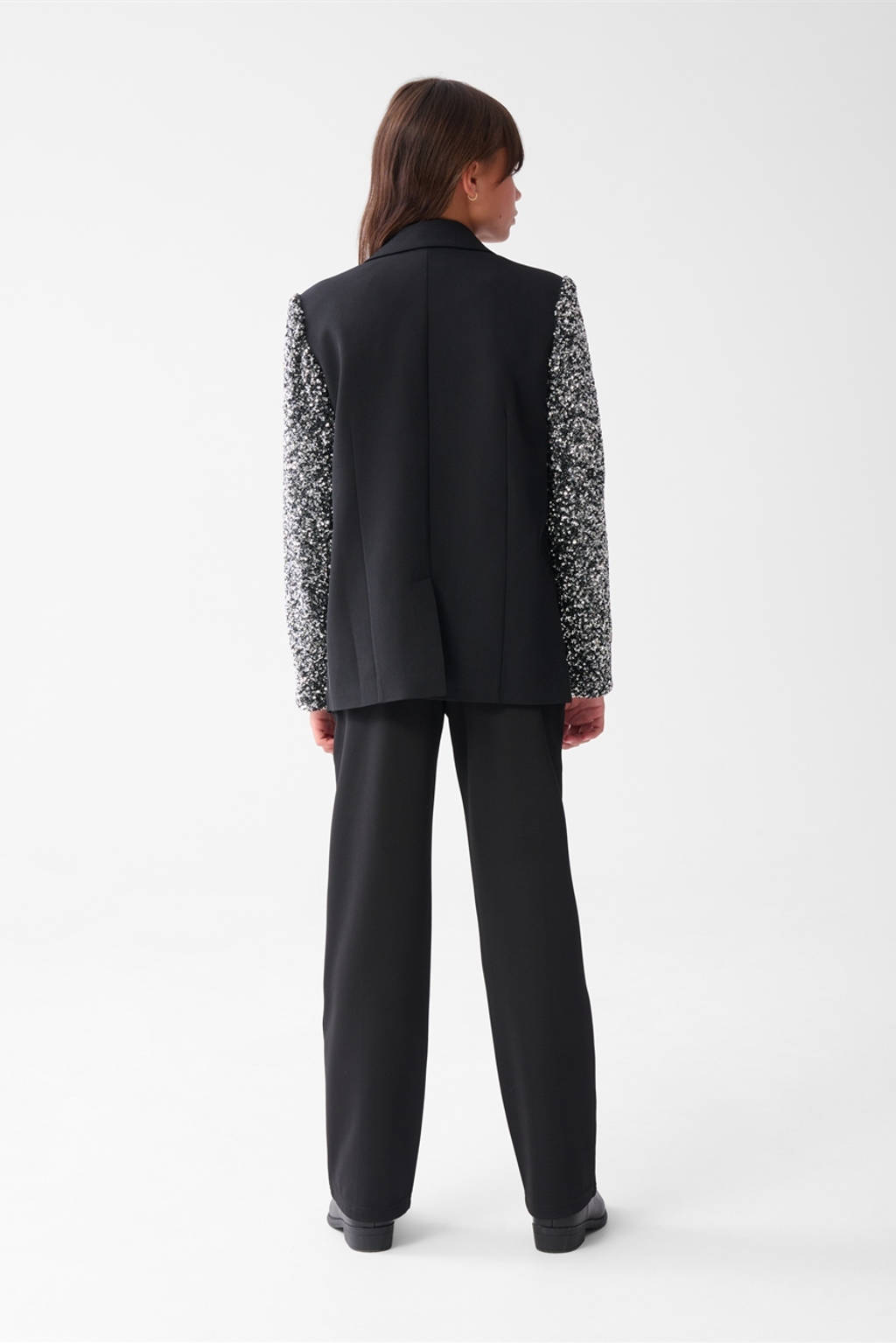 Shoeby regular blazer blazer zwart pailletten