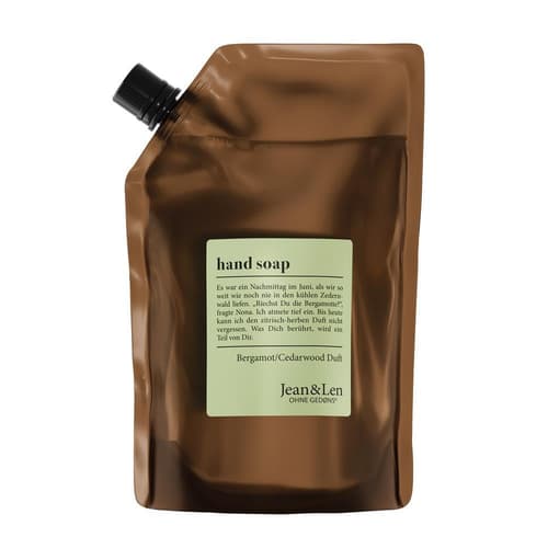 Jean&Len Hand Soap Bergamot/Cedarwood Nachfüllpack