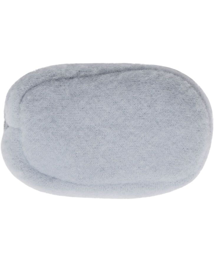 Müsli by Green Cotton Woolly fleece booties Jasmin blue