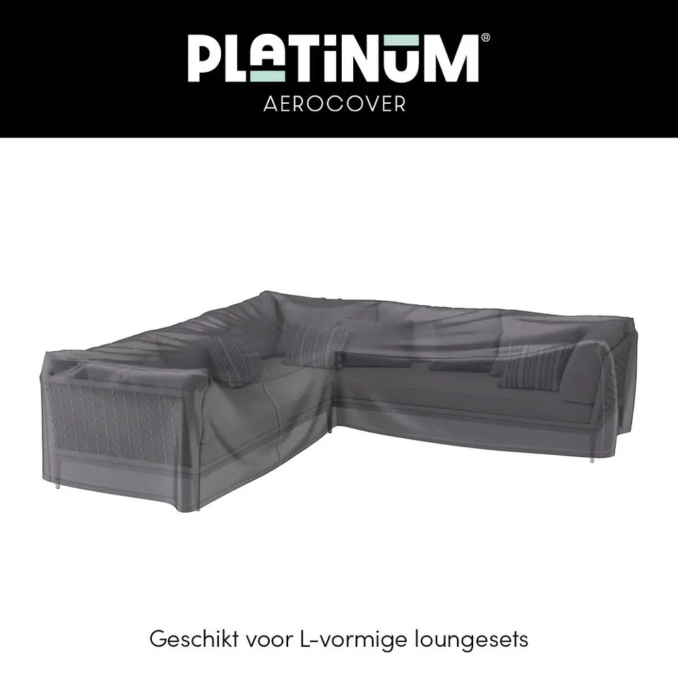 Platinum Aerocover loungesethoes L-vorm 235x235 cm