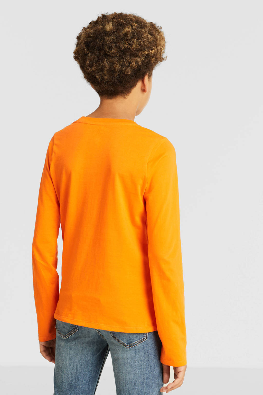 anytime longsleeve T-shirt oranje