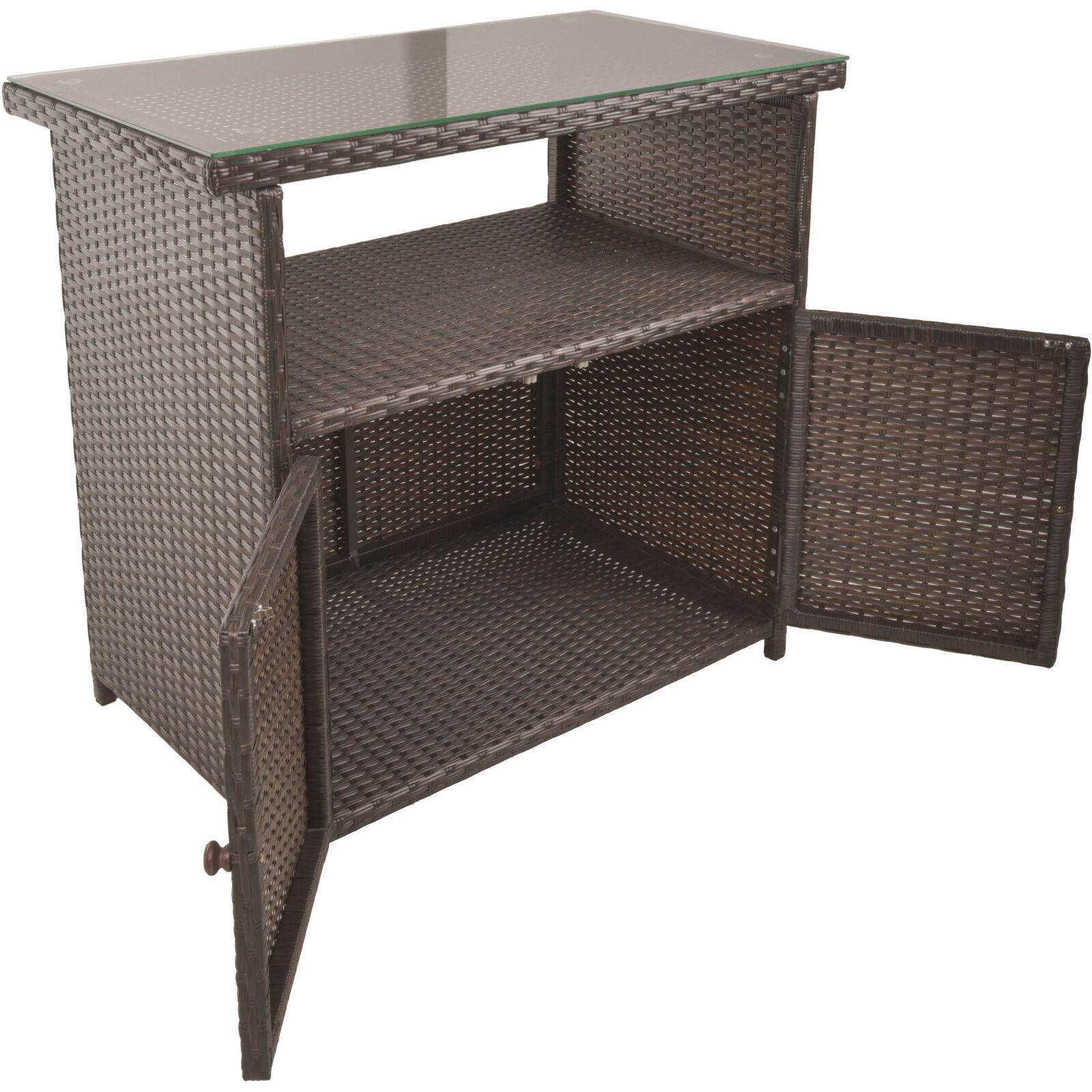 Kommode PADUA - schwarz-coffee - 90 cm