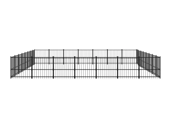Chenil cage enclos pac noire 776 x 679 x 100 cm 02_0041862