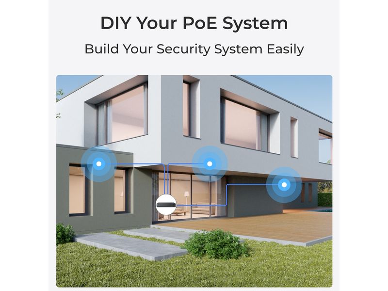 Reolink Netzwerkkamera P340 8K Smarte 12MP PoE-Kamera mit 24/7 farbiger Sicht