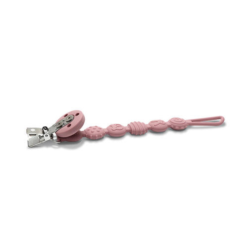 Attache sucette en silicone Rose - LORELLI