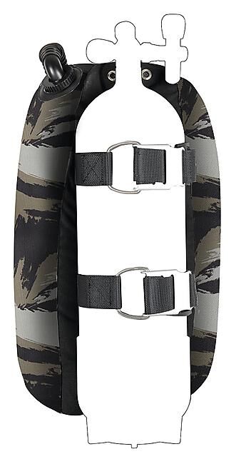 MARES XR - HARNAIS TACTICAL GREEN SINGLE BACKMOUNT