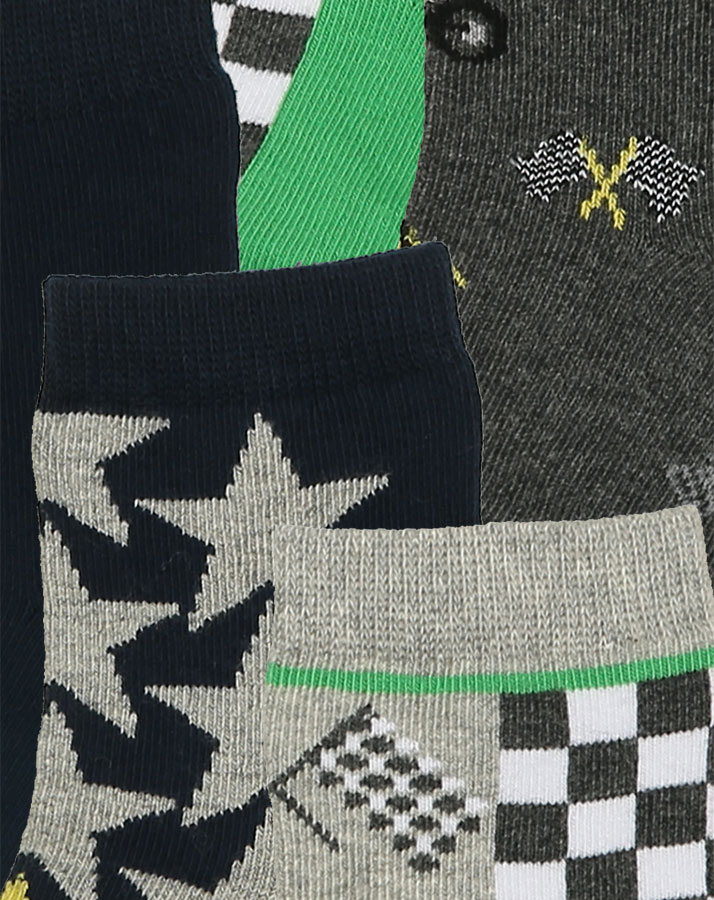 Socken FAHRZEUGE 5er-Pack in blau