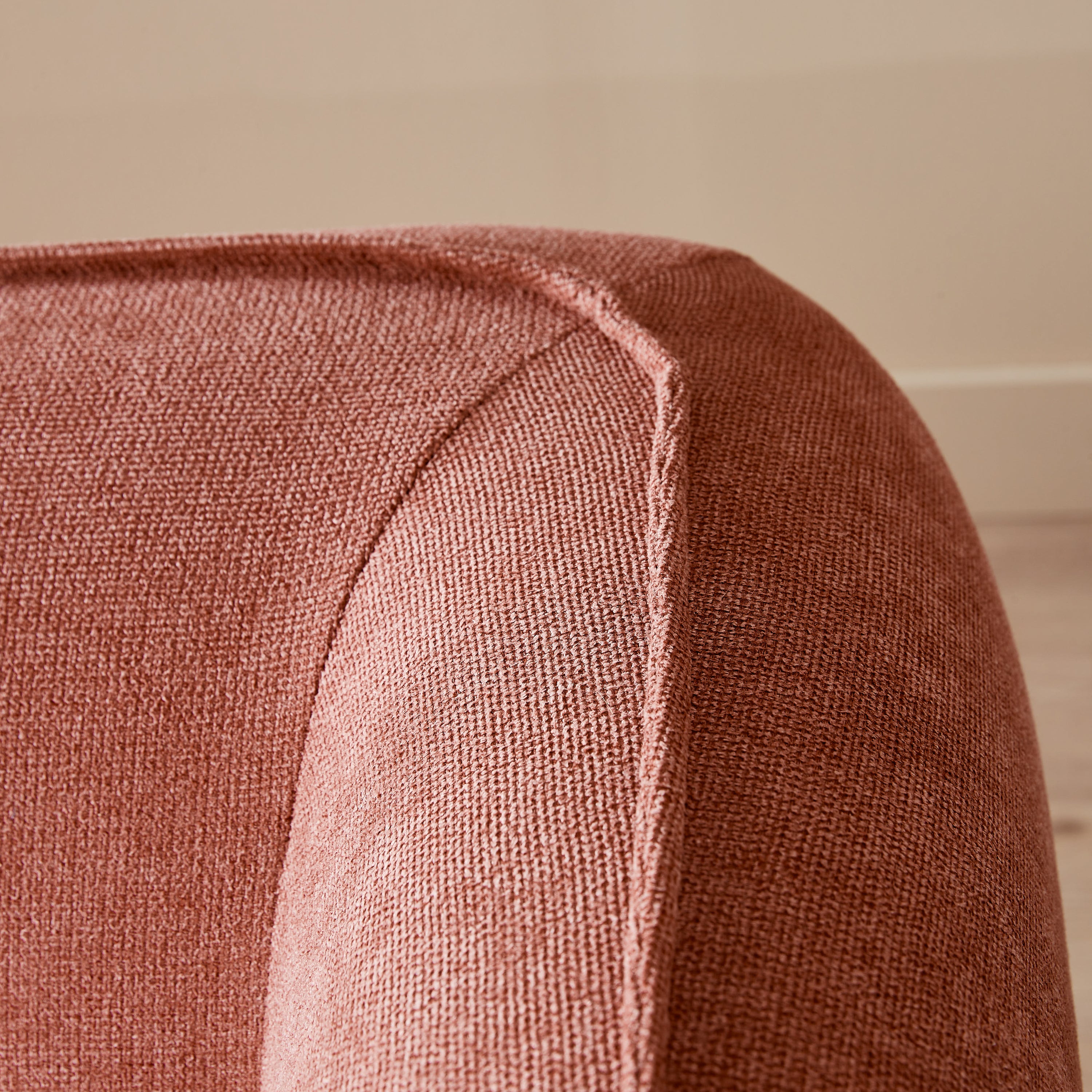 by fonQ Soft 3-zitsbank - Micro Chenille - Oud Roze