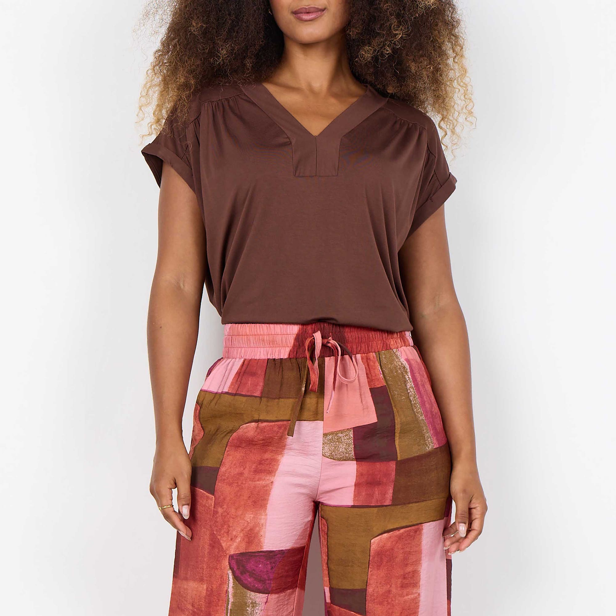 T-shirt Femme marron
